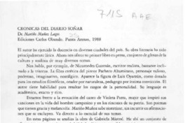 Crónicas del diario soñar