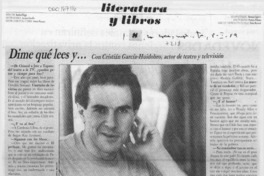 Dime qué lees y --
