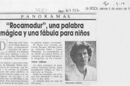 "Rocamadur", una palabra mágica y una fábula para niños  [artículo].