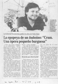La Epopeya de un ñuñoíno, "Cram, una ópera pequeño burguesa"