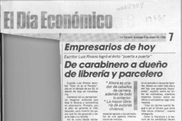 De carabinero a dueño de librería y parcelero  [artículo].