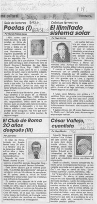 Poetas (I)  [artículo] Hernán Poblete Varas.