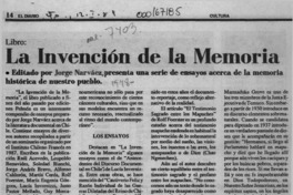 La Invención de la memoria  [artículo].