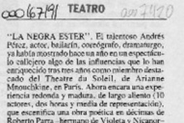Teatro  [artículo] Pedro Labra.