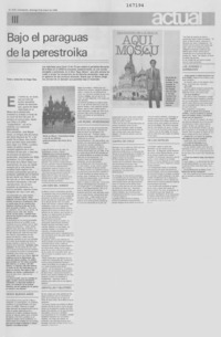 Bajo el paraguas de la perestroika