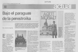 Bajo el paraguas de la perestroika