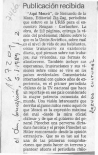 Publicación recibida  [artículo].