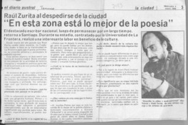 "En esta zona está lo mejor de la poesía"  [artículo].