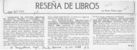 Reseña de libros  [artículo] Marino Muñoz Lagos.