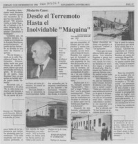 Desde el terremoto hasta el inolvidable "máquina"