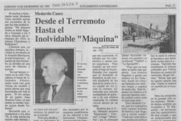 Desde el terremoto hasta el inolvidable "máquina"