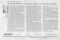 George Munro, aventura y orden a través de una lente --  [artículo] Jose María Palacios C.