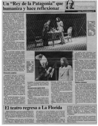 Un "Rey de la Patagonia" que humaniza y hace reflexionar