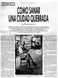 Cómo sanar una ciudad quebrada