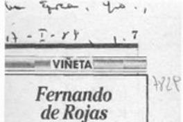 Fernando de Rojas  [artículo] Mangosta.