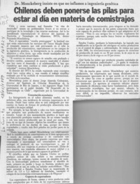 Chilenos deben ponerse las pilas para estar al día en materia de comistrajos  [artículo].