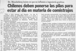 Chilenos deben ponerse las pilas para estar al día en materia de comistrajos  [artículo].