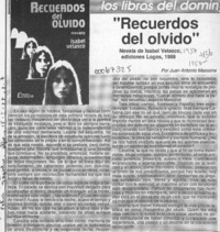 "Recuerdos del olvido"  [artículo] Juan Antonio Massone.