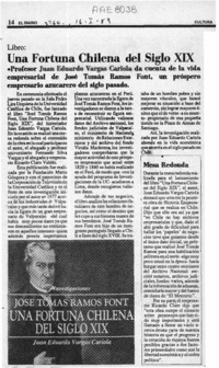 Una Fortuna chilena del siglo XIX