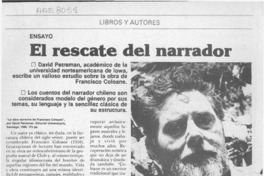 El rescate del narrador  [artículo] Jaime Quezada.