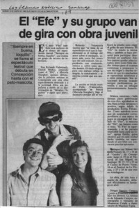 El "Efe" y su grupo van de gira con obra juvenil