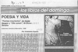 Poesía y vida  [artículo] Aristóteles España.