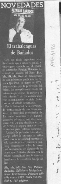 El trabalenguas de Bañados