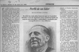 Perfil de un líder  [artículo] Silvia Rivera Castro.