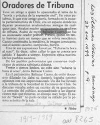 Oradores de tribuna  [artículo] Filebo.