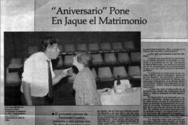 "Aniversario" pone en jaque el matrimonio