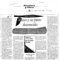 México y sus países desconocidos  [artículo] Jorge Aliaga.