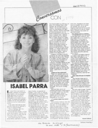 Isabel Parra  [artículo] Ivonne Collinet.