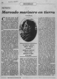Mareado marinero en tierra