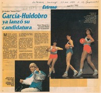 García-Huidobro ya lanzó su candidatura