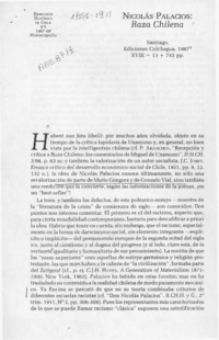 Nicolás Palacios, "Raza Chilena"