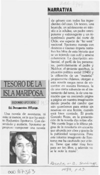 Tesoro de la Isla Mariposa  [artículo].