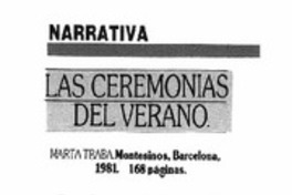Las Ceremonias del verano  [artículo].