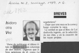 Isidoro otra vez