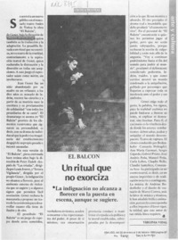 Un ritual que no exorciza