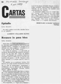 Rosasco lo pasa bien