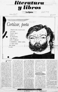 Cortázar, poeta  [artículo] Mario Benedetti.