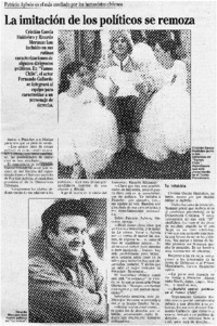 La imitación de los políticos se remoza