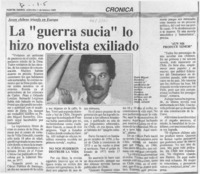 La "Guerra sucia" lo hizo novelista exiliado