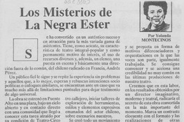 Los misterios de la negra Ester