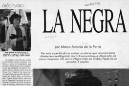 La Negra Ester  [artículo] Marco Antonio de la Parra.