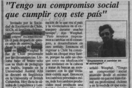 "Tengo un compromiso social que cumplir con este país"  [artículo].