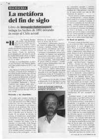 La metáfora del fin de siglo  [artículo] Roberto Brodsky.