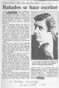 Bañados se hace escritor