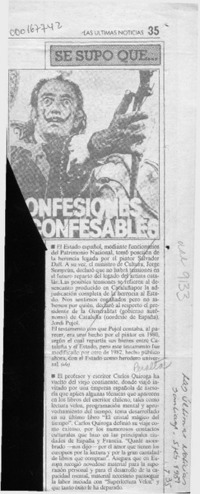 Se supo que --  [artículo].