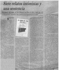Siete relatos intimistas y una sentencia